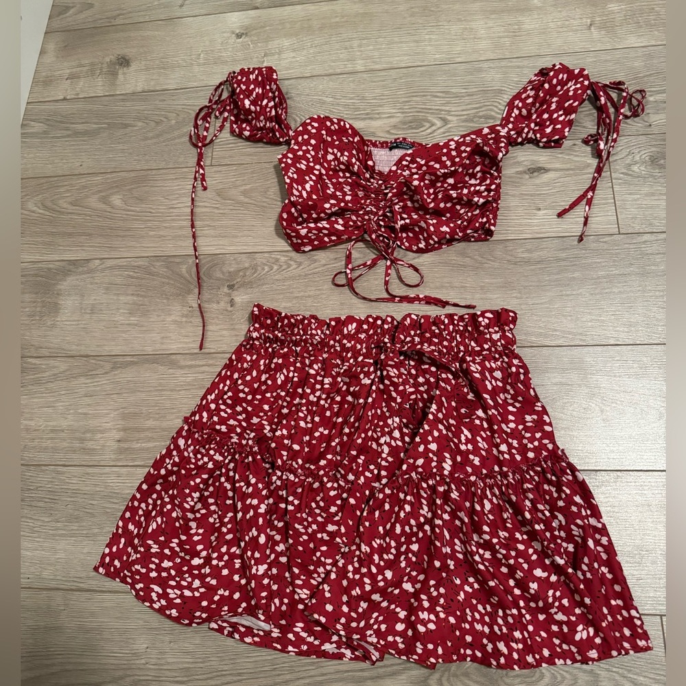 Skirt and Crop top set